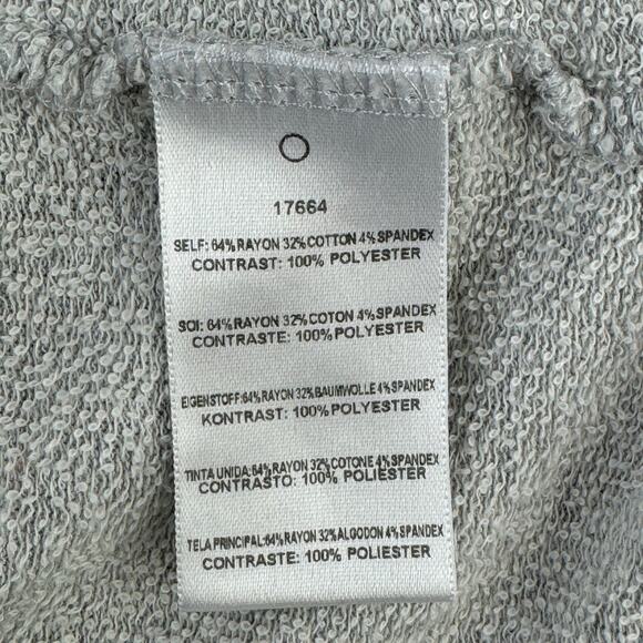 Anthropologie Dolan Left Coast Grey Terry Knit Tunic Layered Shirt Size Small - Picture 5 of 11